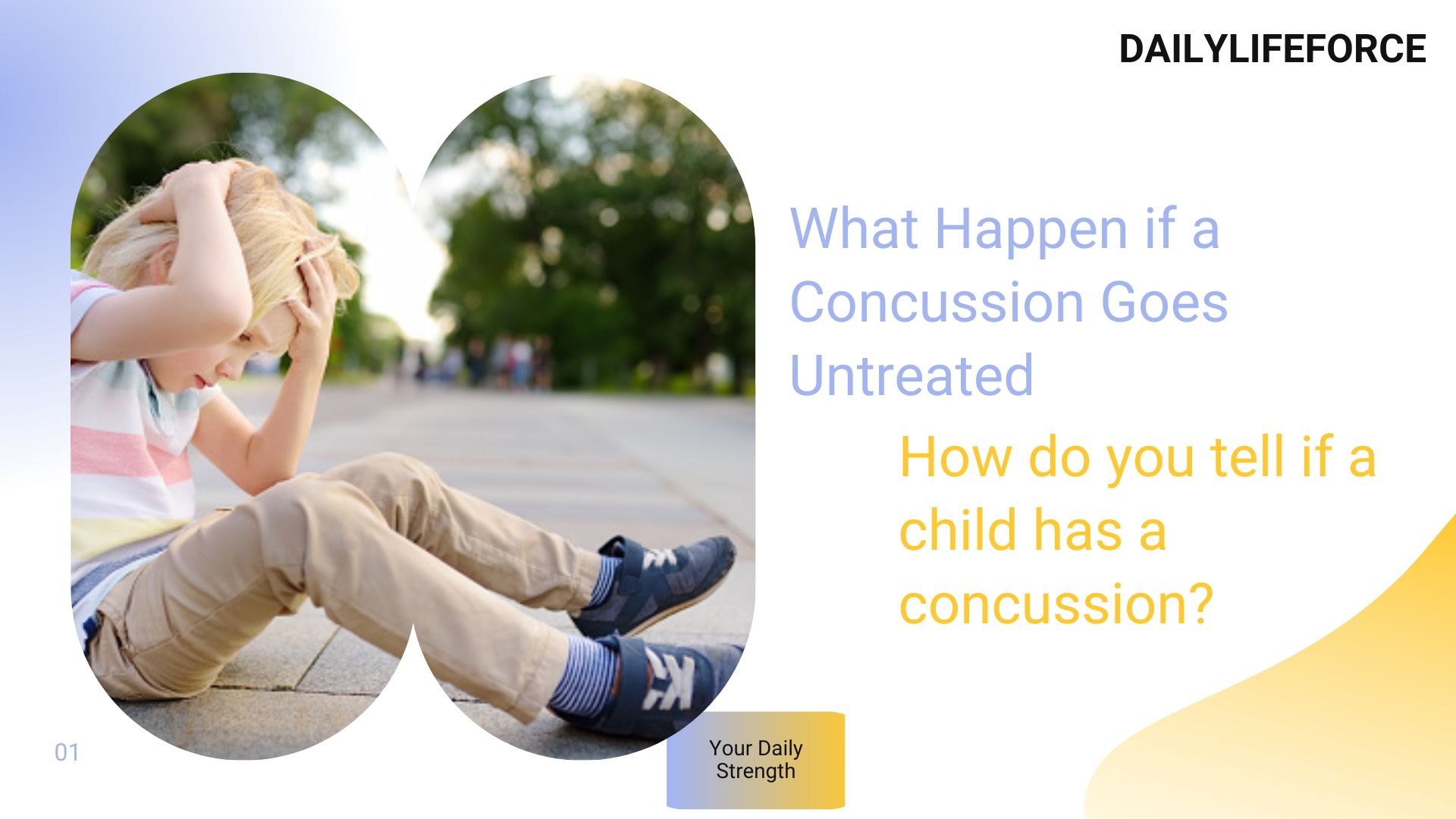 How do you tell if a child has a concussion?